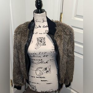sz s. fur bomber jacket. vertigo paris.